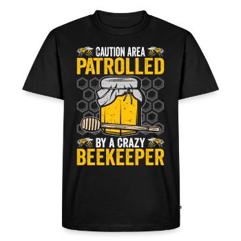 Beekeepers Bees Honey bees Beekeeping - Men's Premium Organic T-Shirt - black - Front - Nico (187cm)