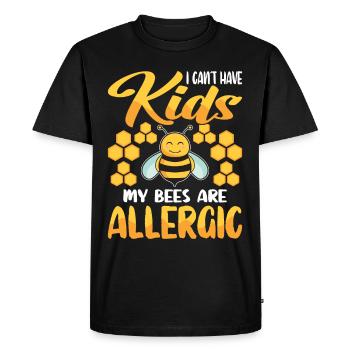 Beekeepers Bees Honey bees Beekeeping - Men's Premium Organic T-Shirt - black - Front - Nico (187cm)