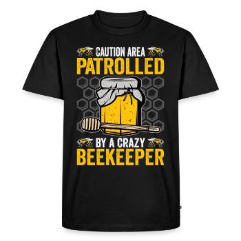 Beekeepers Bees Honey bees Beekeeping - Men's Premium Organic T-Shirt - black - Front - Nico (187cm)