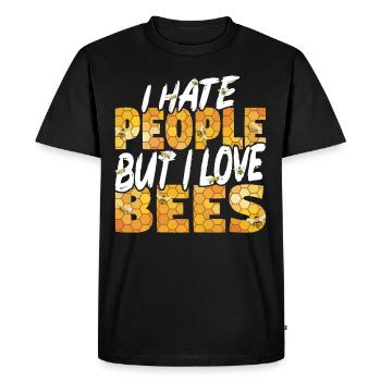 Beekeepers Bees Honey bees Beekeeping - Men's Premium Organic T-Shirt - black - Front - Nico (187cm)