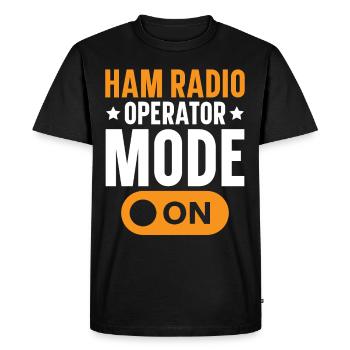 Ham Radio Operator Mode Radio Operator Ham Radio - Men's Premium Organic T-Shirt - black - Front - Nico (187cm)