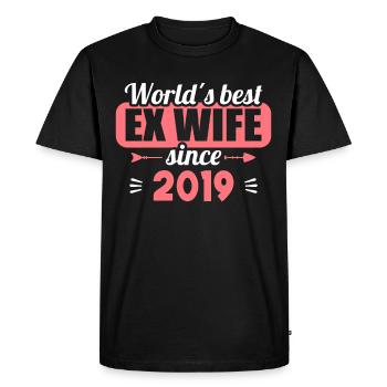 Meilleure ex-femme du monde depuis le divorce de 2019 - T-shirt Premium bio Homme - noir - Devant - Nico (187cm)