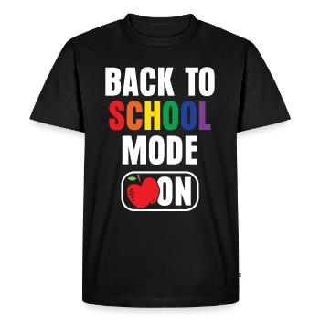 Mode de retour à l’école A École des enseignants de la rentrée scolaire - T-shirt Premium bio Homme - noir - Devant - Nico (187cm)