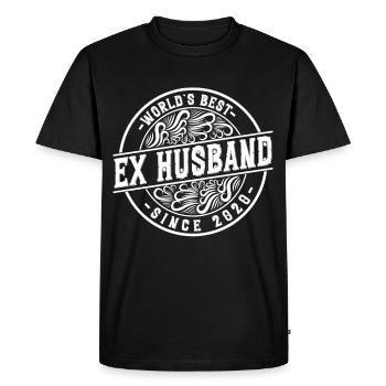 Worlds Bets Ex Husband since 2020 Divorce - Men's Premium Organic T-Shirt - black - Front - Nico (187cm)