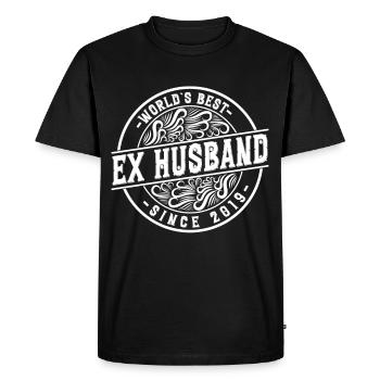 Worlds Bets Ex Husband since 2019 Divorce - Men's Premium Organic T-Shirt - black - Front - Nico (187cm)