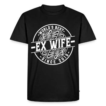 Meilleure ex-femme du monde depuis le divorce de 2019 - T-shirt Premium bio Homme - noir - Devant - Nico (187cm)