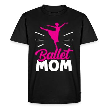 Ballet Mama Dancer Ballet Dancer Ballerina - Men's Premium Organic T-Shirt - black - Front - Nico (187cm)