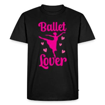 Ballet Lover Girls Ballet Dancer Ballerina - Men's Premium Organic T-Shirt - black - Front - Nico (187cm)