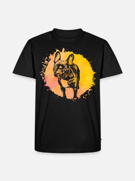 French Bulldog - Men's Premium Organic T-Shirt - black