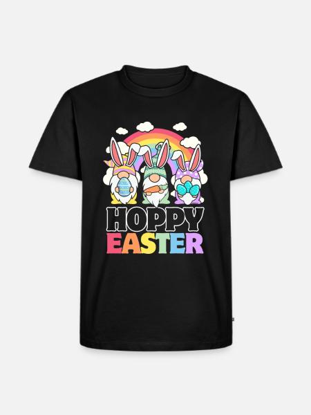 Hoppy Easter - Gnome Easter Eggs - Men's Premium Organic T-Shirt - black