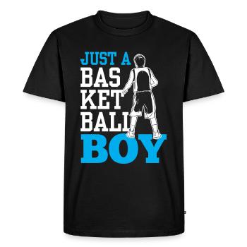 Une seule équipe de basket-ball jeune basketteur - T-shirt Premium bio Homme - noir - Devant - Nico (187cm)