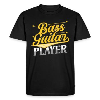 Guitariste Basse Bassiste Basse Musicien de guitare basse - T-shirt Premium bio Homme - noir - Devant - Nico (187cm)