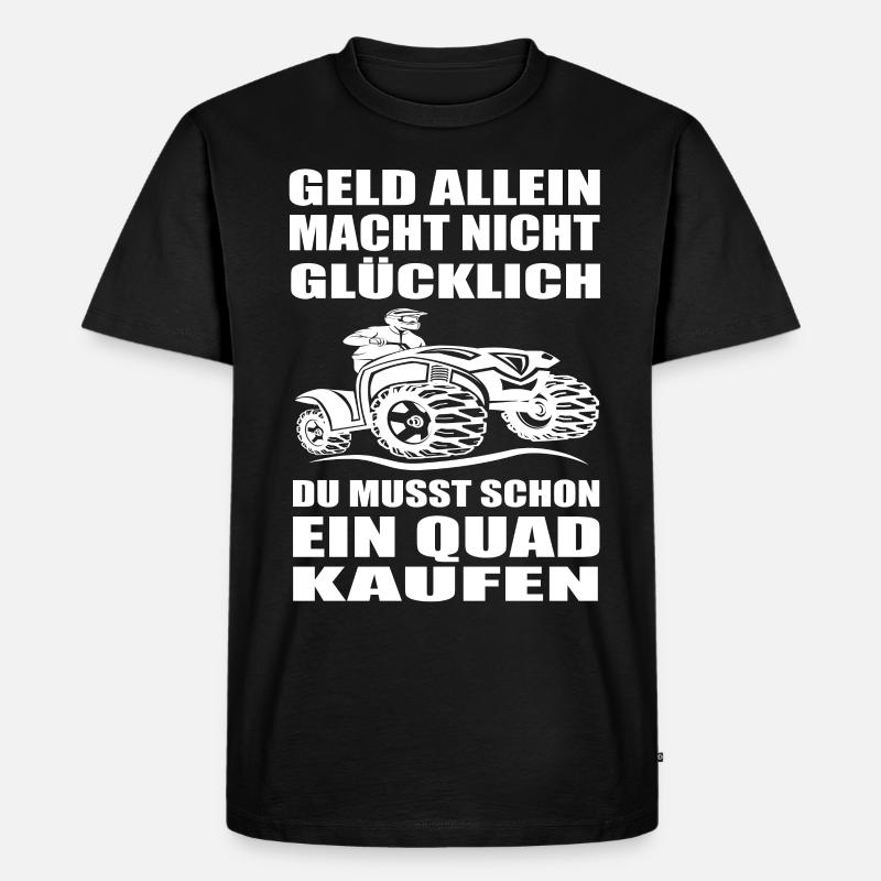 Quad - Männer Premium Bio T-Shirt - Schwarz
