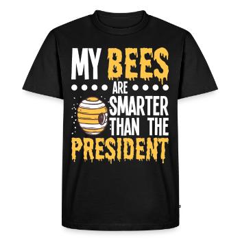 Beekeepers Bees Honey bees Beekeeping - Men's Premium Organic T-Shirt - black - Front - Nico (187cm)