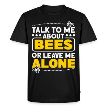 Beekeepers Bees Honey bees Beekeeping - Men's Premium Organic T-Shirt - black - Front - Nico (187cm)