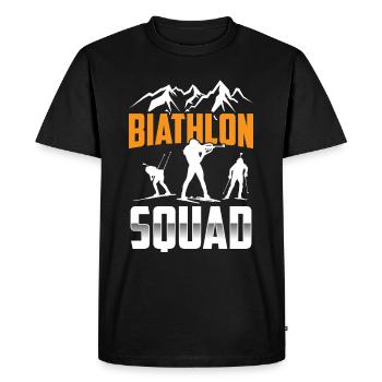 Biathlon Sport d’équipe Biathlète Biathlète Biathlons - T-shirt Premium bio Homme - noir - Devant - Nico (187cm)