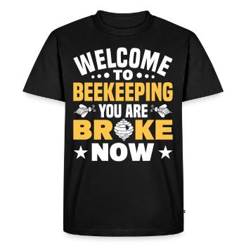 Beekeepers Bees Honey bees Beekeeping - Men's Premium Organic T-Shirt - black - Front - Nico (187cm)