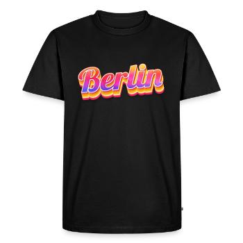 Berlin Berlinerin Berlin Ville Berlin - T-shirt Premium bio Homme - noir - Devant - Nico (187cm)