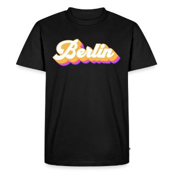 Berlin Berlinerin Berlin Ville Berlin - T-shirt Premium bio Homme - noir - Devant - Nico (187cm)