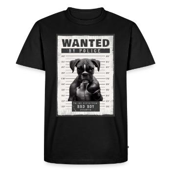 Boxer Dog Owner Dog Dogs Dog Breed Boxer - T-shirt Premium bio Homme - noir - Devant - Nico (187cm)