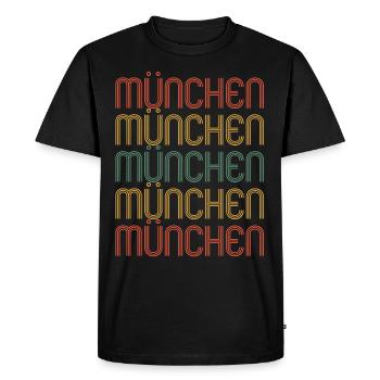 Münchnerin Münchner München - Männer Premium Bio T-Shirt - Schwarz - Vorne - Nico (187cm)