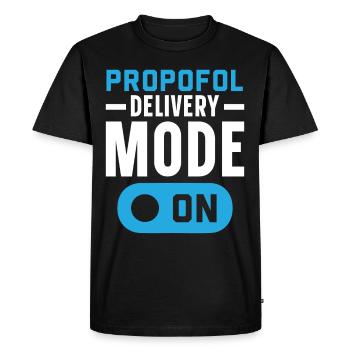 Propofol delivery mode on anesthesia anaesthetist - Men's Premium Organic T-Shirt - black - Front - Nico (187cm)