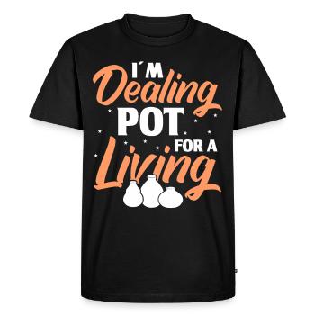 Töpfern Töpfer Töpferei Pottery - Men's Premium Organic T-Shirt - black - Front - Nico (187cm)