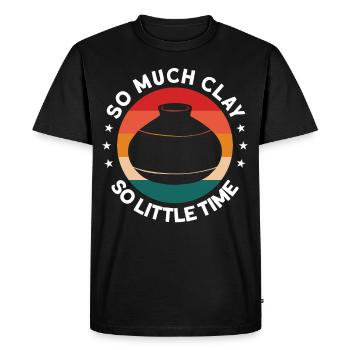 Töpfern Töpfer Töpferei Pottery - Men's Premium Organic T-Shirt - black - Front - Nico (187cm)