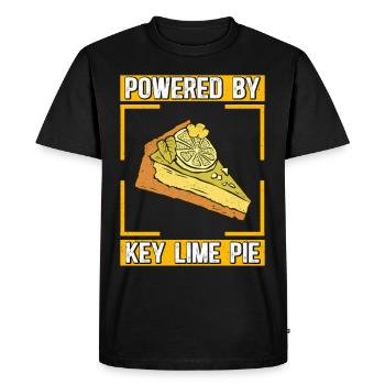 Gâteau au citron vert Gâteau au citron Cadeau - T-shirt Premium bio Homme - noir - Devant - Nico (187cm)