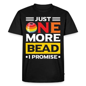 Perle Perle Broderie Bijoutier Fabricant de bijoux - T-shirt Premium bio Homme - noir - Devant - Nico (187cm)