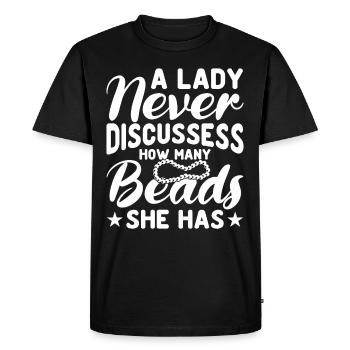 Bijoutier bijoutier perlé - T-shirt Premium bio Homme - noir - Devant - Nico (187cm)