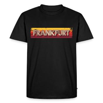 Frankfurterin Frankfurter Frankfurt - Men's Premium Organic T-Shirt - black - Front - Nico (187cm)