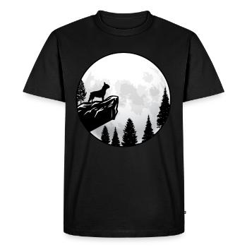 Bouledogue français - T-shirt Premium bio Homme - noir - Devant - Nico (187cm)