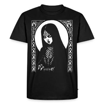 Dark Art Occulte Gothique Batcave Girl Post Punk Bat - T-shirt Premium bio Homme - noir - Devant - Nico (187cm)