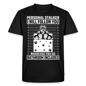 Pitbull Personal Stalker - T-shirt Premium bio Homme - noir - Devant - Nico (187cm)