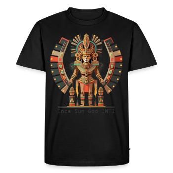 Ancient Mythology Inca Deity Inti History - Men's Premium Organic T-Shirt - black - Front - Nico (187cm)
