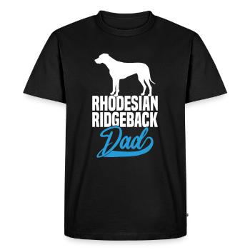 Rhodesian Ridgeback Dad - Men's Premium Organic T-Shirt - black - Front - Nico (187cm)