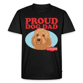 Cavapoo Papa Chien Cavoodle Chien Propriétaire Cadeau - T-shirt Premium bio Homme - noir - Devant - Nico (187cm)