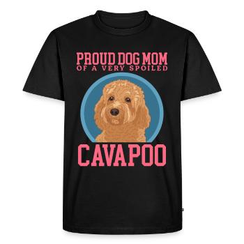 Cavapoo Mom Dogs Cavoodle Dog Owner Cadeau - T-shirt Premium bio Homme - noir - Devant - Nico (187cm)