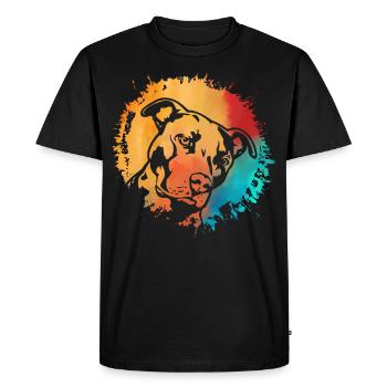 Pitbull - T-shirt Premium bio Homme - noir - Devant - Nico (187cm)