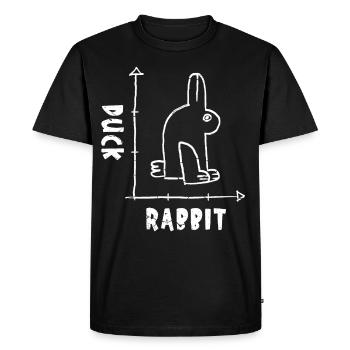 Rabbit Owner Animal Rabbit Lover Rabbit Rabbit - Men's Premium Organic T-Shirt - black - Front - Nico (187cm)