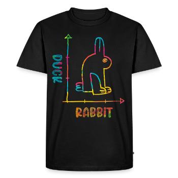 Rabbit Owner Animal Rabbit Lover Rabbit Rabbit - Men's Premium Organic T-Shirt - black - Front - Nico (187cm)
