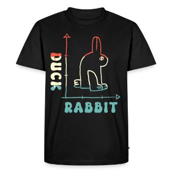 Rabbit Owner Animal Rabbit Lover Rabbit Rabbit - Men's Premium Organic T-Shirt - black - Front - Nico (187cm)