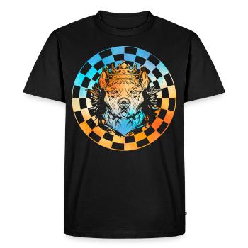 Pitbull - T-shirt Premium bio Homme - noir - Devant - Nico (187cm)