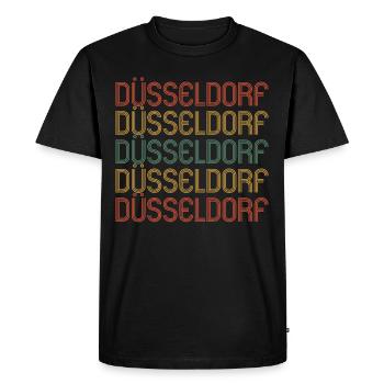 Düsseldorf Düsseldorf Düsseldorf - T-shirt Premium bio Homme - noir - Devant - Nico (187cm)