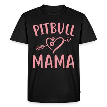 Pitbull Mama - T-shirt Premium bio Homme - noir - Devant - Nico (187cm)