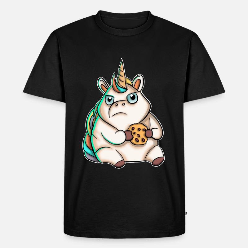 Biscuit licorne - T-shirt Premium bio Homme - noir