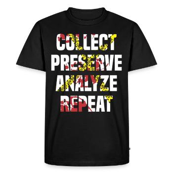 Forensic Scientist Forensic Forensic Science - Men's Premium Organic T-Shirt - black - Front - Nico (187cm)