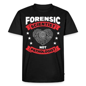 Forensic Scientist Forensic Forensic Science - Men's Premium Organic T-Shirt - black - Front - Nico (187cm)