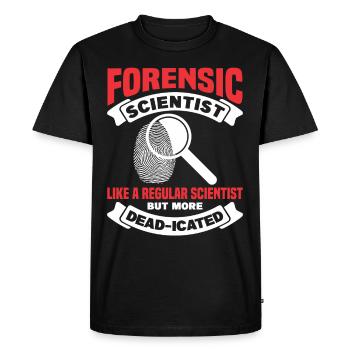 Forensic Scientist Forensic Forensic Science - Men's Premium Organic T-Shirt - black - Front - Nico (187cm)